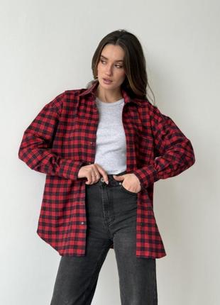 Рубашка в клетку 100% cotton