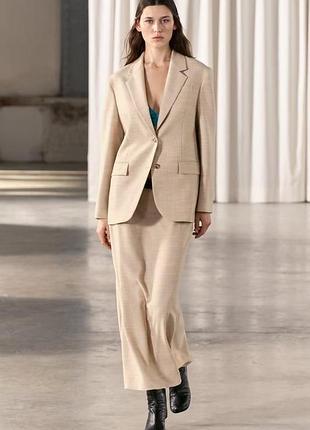 Блейзер жакет из шерсти zara