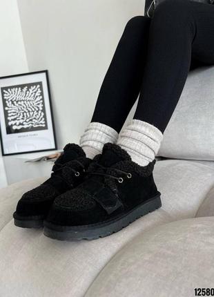 Угги короткие черные