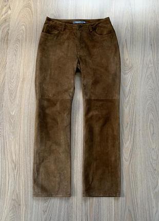 Чоловічі замшеві шкіряні штани gap boot cut