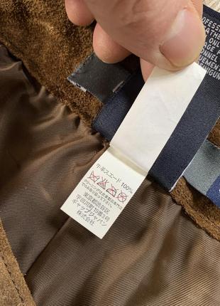 Мужские винтажные кожаные замшевые штаны брюки gap boot cut8 фото