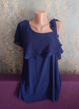 Красивая летняя блуза большой размер батал 50/52 блузка