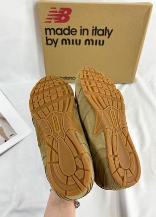 Кроссовки new balance x miu miu бежевые размер 389 фото