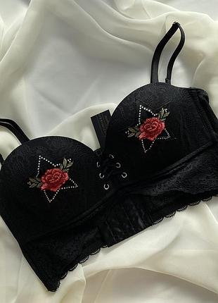 Бюстгальтер бандо intimissimi super push up gioia fascia rodeo lace 75c/80b