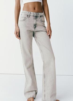 Щільні джинси світло-сірі zara new2 фото