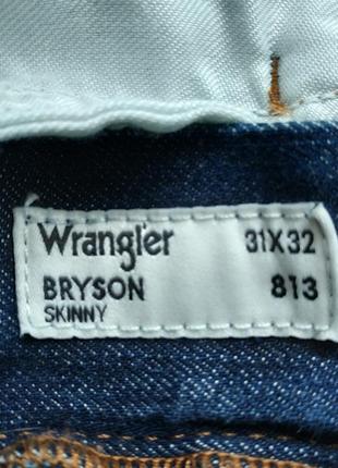 Джинсы wrangler bryson skinny 97%cotton , размер 31/32, состояние отличное.10 фото