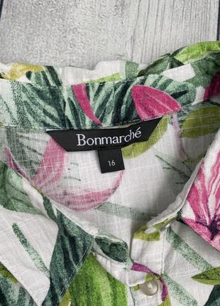 Блузка, рубашка лён bonmarche 14/16 xl/ xxl2 фото