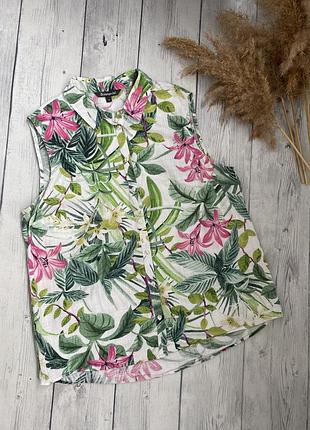 Блузка, рубашка лён bonmarche 14/16 xl/ xxl