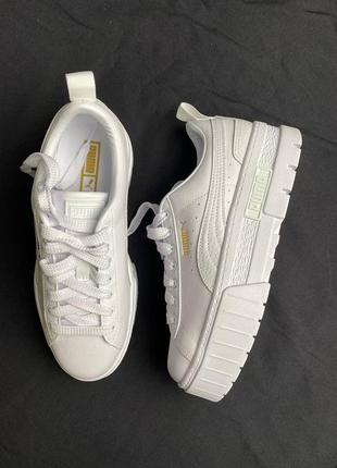 Sale womns puma leadcat fenty slide 362266 02 white silver metallic 10.5 11.5
