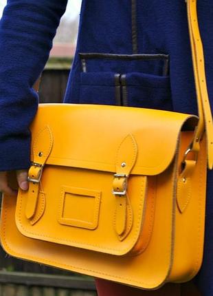 Шкіряна сумка cambridge satchel