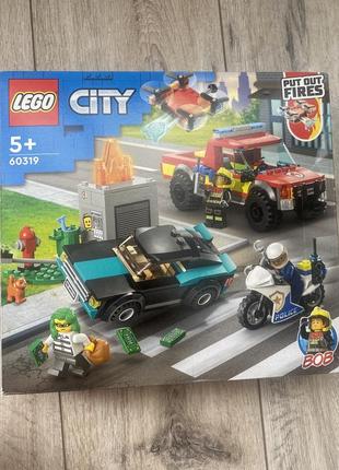 Новий конструктор lego пожежна бригада і поліцейська погоня