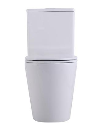 Унитаз-моноблок напольный qtap swan ultra quiet безободковый с сиденьем soft-close white qt16226080aw