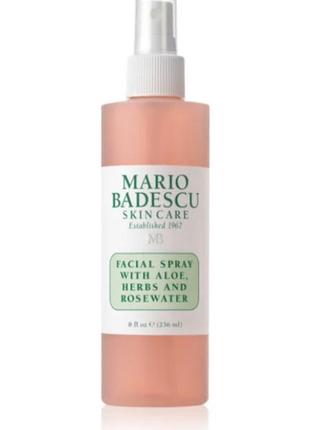 Facial spray with aloe, herbs and rosewater тонізувальна маска спрей