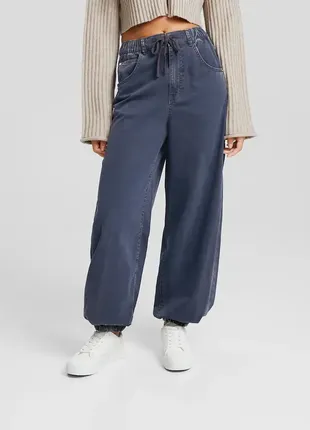 Джоггеры джинсовые bershka 34 36