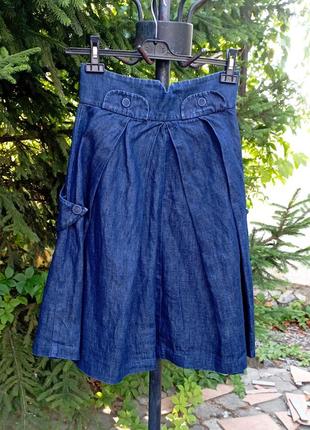 Юбка джинсовая клеш guess jeans, 28 5