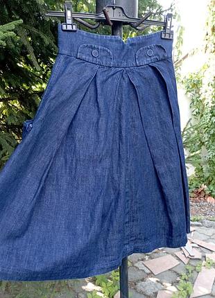 Юбка джинсовая клеш guess jeans, 28 2