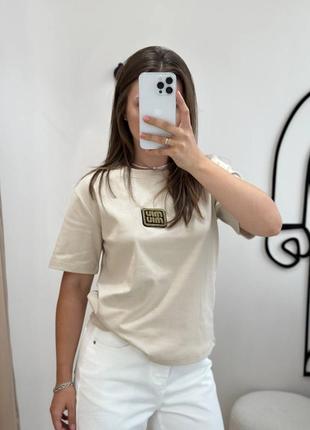 Футболка в стиле miu miu
