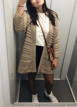 Плетений кардиган massimo dutti
