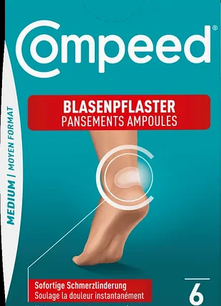 Compeed пластирі для загоєння пухирів/мозолів 6 шт (медичний засіб)