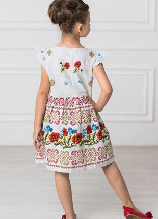 Платье-вышиванка детская нарядная праздничная и повседневная 🌸3 фото