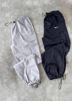 Базові штани карго на затяжках з логотипом nike6 фото