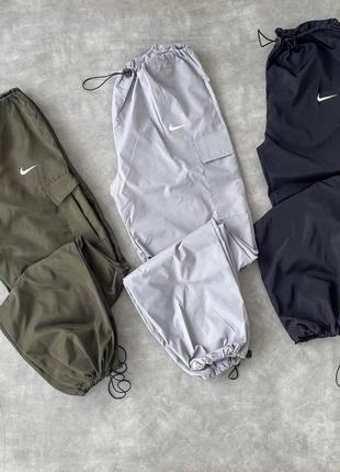 Базові штани карго на затяжках з логотипом nike5 фото