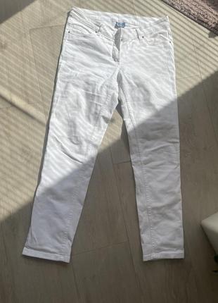 Белые джинсы плотные1 фото