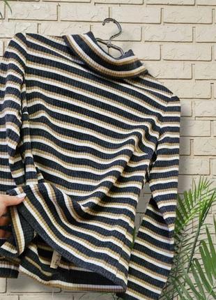 Теплий вовняний светр у рубчик зі змійкою на спині butte knit