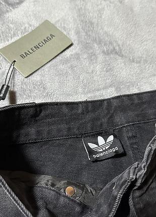 Джинсы balenciaga x adidas black