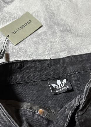Джинсы balenciaga x adidas black