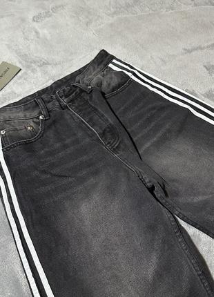 Джинсы balenciaga x adidas black