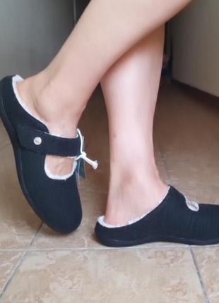 Сабо 44 р хутрові 12usa капці шльопки липучка ортопедія