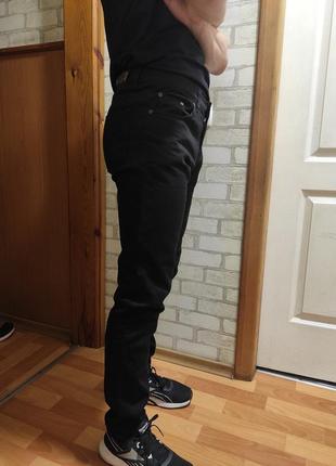 Джинсы штаны черные для подростка 14-16 лет4 фото