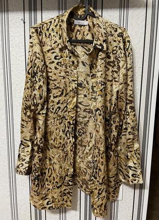 Сорочка леопардовий принт
