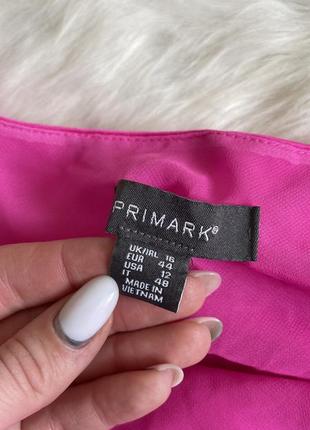 Сатиновая розовая мини юбка розовая primark размер 446 фото