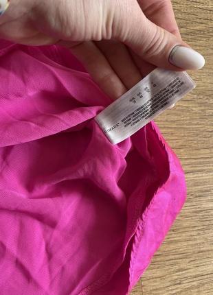 Сатиновая розовая мини юбка розовая primark размер 447 фото