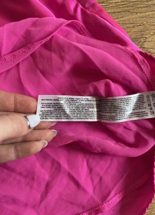 Сатиновая розовая мини юбка розовая primark размер 448 фото
