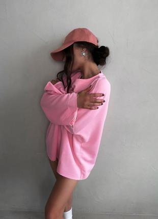 Кофта розовая барби с длинными рукавами футболка блуза джемпер туника с накатом с надписями с принтом свитшот лонгслив свитер8 фото