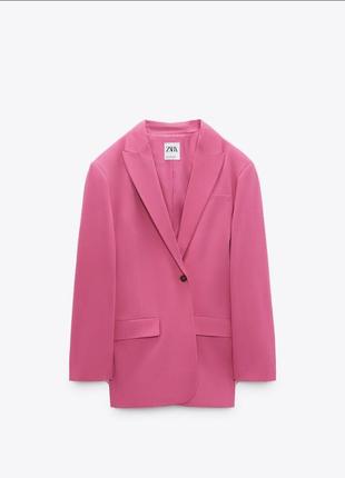 Рожевий блейзер,жакет оверсайз zara ,нові колекціі