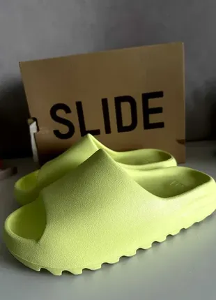 Yeezy slide glow green, оригінал, розмір 432 фото