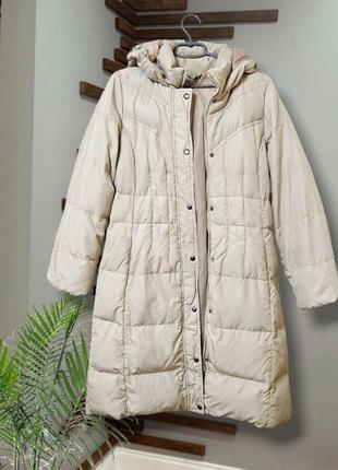 Пальто пуховик зимове з капюшоном marks&spencer