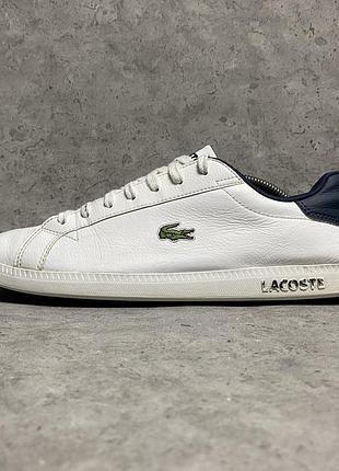 Шкіряні кеди кросівки lacoste graduate lcr3