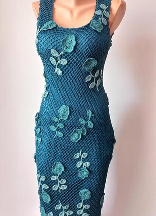 Мережевна  довга сукня нова 44 46 розмір