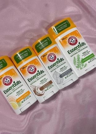 Натуральный твердый дезодорант без алюминия! надежная защита! arm&hammer essentials