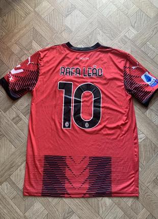 Футболка футбольного клуба милан rafa leao milan