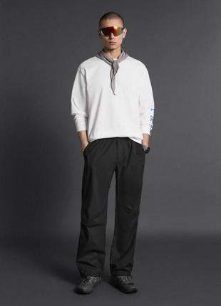 Штаны zara зара водооталкивающие, с ремнем, размер l-xl
