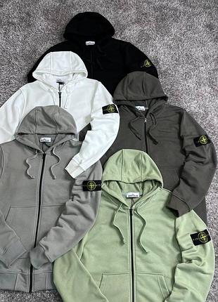 Zip худі stone island