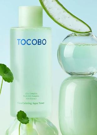 Tocobo cica calming aqua toner – заспокійливий тонер з центеллою 200 мл