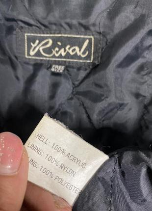 Винтажная вязаная куртка в интересный принт в этностиле винтаж rival, one size4 фото