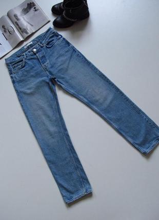 Синие плотные джинсы zara 💣5 фото